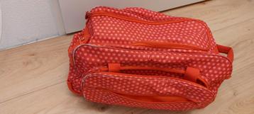 Rolkoffer rood/roze - 30x55cm beschikbaar voor biedingen