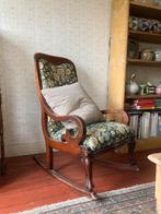 Prachtige engelse schommelstoel/fauteuil, Huis en Inrichting, Fauteuils, Ophalen, Gebruikt, Stof, Antiek