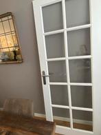Linksdraaiende deur met glas, Doe-het-zelf en Verbouw, Deuren en Horren, Binnendeur, Ophalen of Verzenden, 200 tot 215 cm, Glas