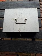 Metalen Kistje met werkend slot,  2 sleuteltjes, Ophalen