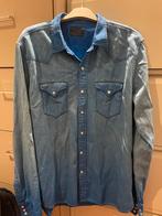 Replay Denim Overhemd - Blauw maat XL, Kleding | Heren, Overhemden, Blauw, Ophalen of Verzenden, Zo goed als nieuw, Halswijdte 43/44 (XL)