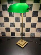 TK: Bankiers-/ notarislampen classiek/antiek hoogte 57cm, Huis en Inrichting, Lampen | Tafellampen, Gebruikt, 50 tot 75 cm, Glas
