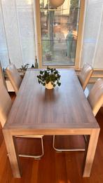 Meubelset (eettafel, salontafel, kasten, stoelen(4x)), Huis en Inrichting, Complete eetkamers, Ophalen, Gebruikt, 4 tot 6 stoelen