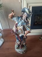 Prachtig beeld musketier d'artagnan plateel keramiek, Antiek en Kunst, Ophalen