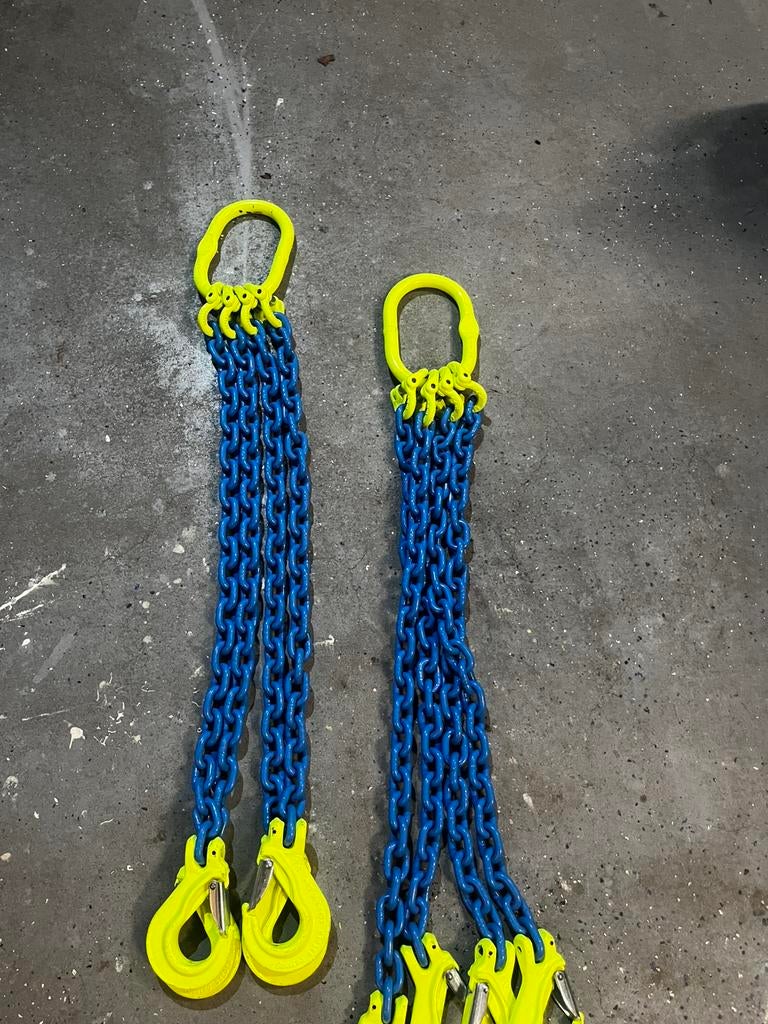 2 professionele 4-sprong kettinghijsen van topmerk Gunnebo, Ophalen, Nieuw