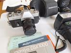 spiegelreflex camera Mamiya DSX1000 met lenzen en flitser, Ophalen of Verzenden, Gebruikt, Spiegelreflex, Overige Merken