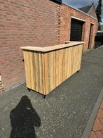 Mobiele eiken cocktailbar-deejay booth, Huis en Inrichting, Ophalen of Verzenden, Nieuw