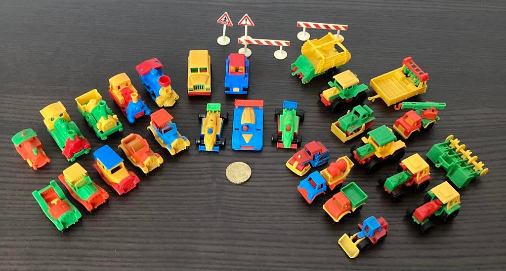 Vintage mini plastic autootjes (28) (West-)Germany, Ophalen of Verzenden, Gebruikt, Auto