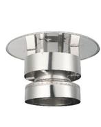 ISOduct trekkende kap (incl. topsektie) Ø 150 mm, Huis en Inrichting, Ophalen of Verzenden, Gebruikt, Hout, Houtkachel