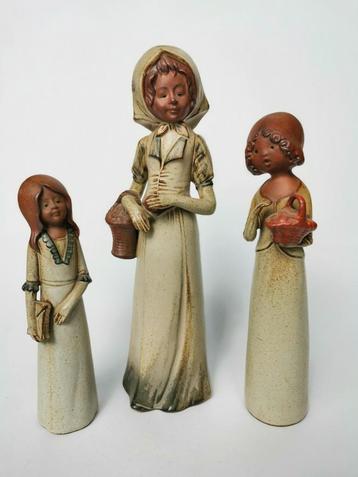 Retro vintage keramiek grote sculpturen figuren Worpswede  beschikbaar voor biedingen