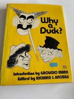 Groucho, Marx Brothers, Richard J. Anobile - Why a duck?, Boeken, Verzenden, Filmspecifiek, Gelezen, Richard J. Anobile, Marx Brothers
