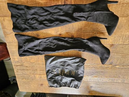 Josh V suede knielaarzen mt 36, Kleding | Dames, Schoenen, Zo goed als nieuw, Hoge laarzen, Zwart, Ophalen of Verzenden