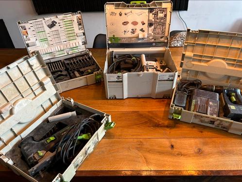 Complete festool set, Doe-het-zelf en Verbouw, Gereedschap | Freesmachines, Gebruikt, Elektrisch, Bovenfrees, Ophalen