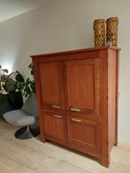 Gratis rode/ bruine robuste computerkast., Huis en Inrichting, Kasten | Computermeubels, Ophalen