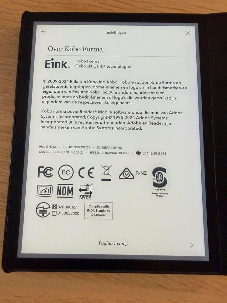 Kobo Forma e-reader 8GB (zeer goede staat), Computers en Software, E-readers, Zo goed als nieuw, Ophalen