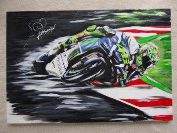 olieverfschilderij Valentino Rossi 46 Alex Design alexdesign beschikbaar voor biedingen