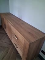 Te koop aangeboden; eikenhouten dressoir 230x50cm, Ophalen, Eikenhout, Zo goed als nieuw, 200 cm of meer