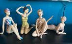 Pin-up Girl Beelden Set - Vintage Kunst Collectie (4 stuks), Antiek en Kunst, Ophalen of Verzenden