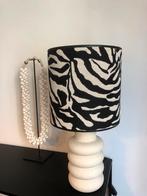 Handgemaakte lampenkap zebraprint!, Ophalen of Verzenden, Nieuw, Rond, 25 tot 50 cm