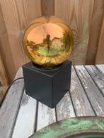 Philips Kubuslamp Tafellamp in zwart met gouden spiegelbol, Ophalen of Verzenden, Zo goed als nieuw, Minder dan 50 cm