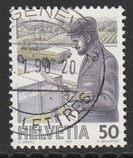 Zwitserland 1987 1343 Post 50c Postbode, Gest, Ophalen of Verzenden, Gestempeld