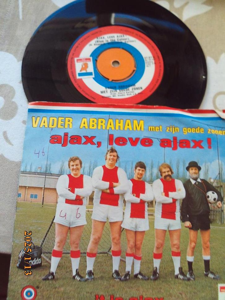 Vader Abraham Goede Zonen Ajax leve Ajax / t is Ajax 1972 si, Cd's en Dvd's, Vinyl Singles, Zo goed als nieuw, Single, Nederlandstalig