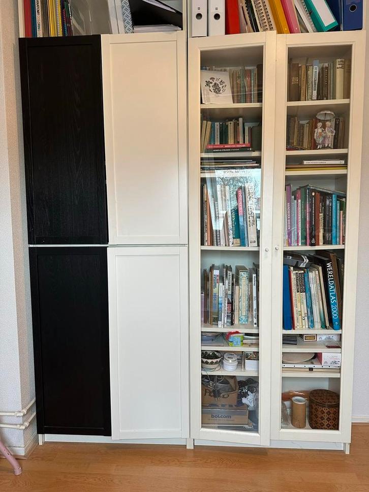Oxberg deurtjes voor billy kast ikea, Huis en Inrichting, Kasten | Boekenkasten, Zo goed als nieuw, Minder dan 50 cm, Minder dan 100 cm