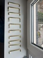 Deurgrepen kastgrepen goudkleurig, Huis en Inrichting, Keuken | Keukenelementen, Ophalen, Gebruikt, 25 tot 50 cm, Minder dan 100 cm