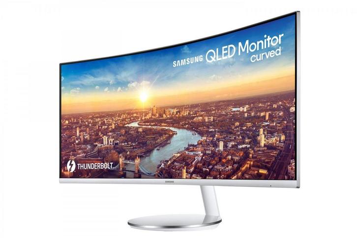 Qled monitor curved 34inch, Computers en Software, Monitoren, Zo goed als nieuw, Thunderbolt, Gaming, Curved, VA, Quad HD (2K)