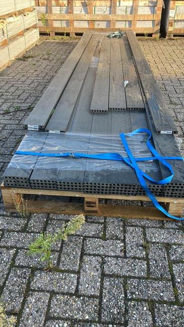 Vlonderplank composiet 2.3 x 13.8cm 500/400/300cmUITVERKOOP! beschikbaar voor biedingen