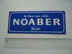 sticker NOABER Grolsch bier groot plastic speciaal, Verzenden, Zo goed als nieuw, Bedrijf of Vereniging