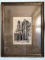 Ets uit 1930 89/100 van H.E. Roodenburg Domkerk in Utrecht, Antiek en Kunst, Kunst | Etsen en Gravures, Ophalen