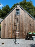 Alga ladder 1x22 treden / sporten aluminium zgan!, Doe-het-zelf en Verbouw, Ladders en Trappen, Ophalen, Zo goed als nieuw, 4 meter of meer