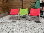Lage campingstoeltjes, set van 3, Ophalen, Gebruikt, Campingstoel