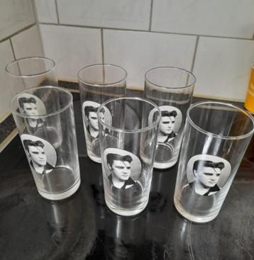 nieuwe elvis presley longdrink glazen beschikbaar voor biedingen