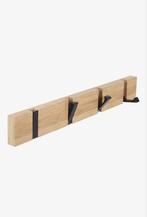 Houten Wandkapstok met Inklapbare Haken, Wandkapstok, Ophalen of Verzenden, Zo goed als nieuw, Minder dan 100 cm