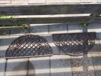 2 gietijzeren deurmatten, Tuin en Terras, Deurmatten, Ophalen, Zo goed als nieuw, Gietijzer