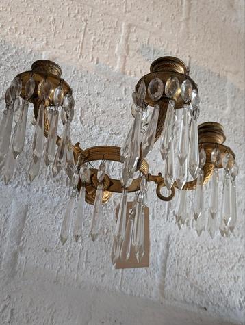 2 antieke bronzen vergulde wand kandelaars 30 breed €285 beschikbaar voor biedingen