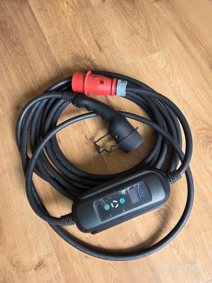 11kW Laadkabel Elektrische Auto - 10 Meter, Auto diversen, Laadpalen, Zo goed als nieuw, Laadpaal en Laadkabel, Ophalen of Verzenden