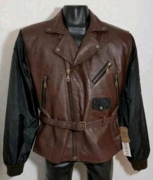 Bruine stoere leren jas -model Ryder- van Tangibles, Kleding | Heren, Jassen | Winter, Nieuw, Maat 52/54 (L), Bruin, Verzenden