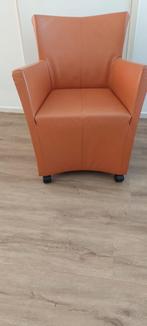 3 leren stoelen, Huis en Inrichting, Ophalen, Zo goed als nieuw