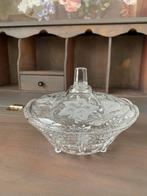 Kristallen Bonbonschaal met Deksel en Pootjes, Antiek en Kunst, Antiek | Glas en Kristal, Ophalen of Verzenden