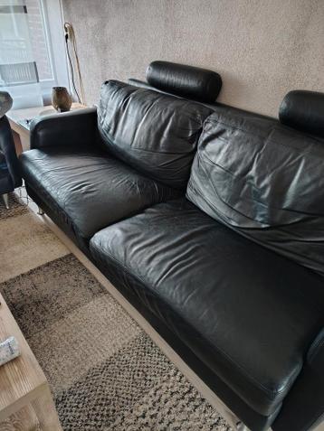 Gratis 2 en 3 zits leren bank