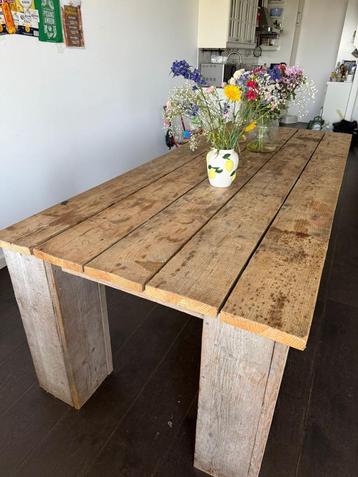 Large Rustic Wooden Dining Table for €80 beschikbaar voor biedingen