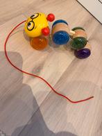 Houten trekfiguur rups, Kinderen en Baby's, Speelgoed | Houten speelgoed, Ophalen, Zo goed als nieuw, Overige typen