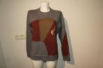 Kenzo sweater trui vintage retro print merk stiksel S/M, Kleding | Dames, Truien en Vesten, Grijs, Kenzo, Zo goed als nieuw, Maat 36 (S)