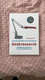 Deskresearch - Maarten van Veen & Kees Westerkamp, Ophalen of Verzenden, Zo goed als nieuw, HBO, Maarten van Veen & Kees Westerkamp
