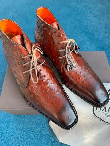 NIEUW Harris Veterboots Struzzo UK10 Mahonie/Bruin beschikbaar voor biedingen