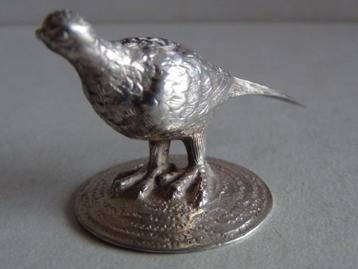 Miniatuur zilver EP62 fazant zilveren miniaturen beschikbaar voor biedingen