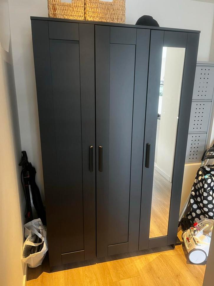 3-deurs kledingkast met spiegel, Huis en Inrichting, Kasten | Kledingkasten, Zo goed als nieuw, 150 tot 200 cm, 100 tot 150 cm